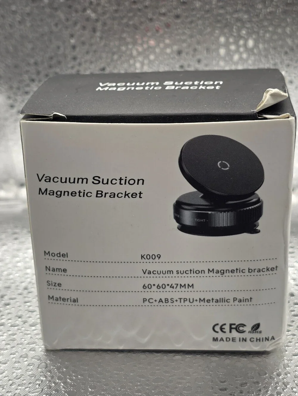 K009 Magnetic Vacuum Suction Phone Mount 360° Rotating New